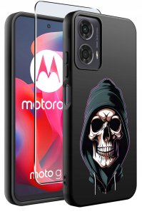 krainaGSM Etui do Motorola Moto G24 |G24 POWER |G04 |E14 WZORY |SILIKONOWE MATT SZKŁO 2