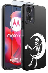 krainaGSM Etui do Motorola Moto G24 |G24 POWER |G04 |E14 WZORY |SILIKONOWE MATT SZKŁO 2