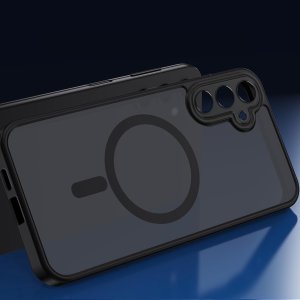 Etui do Samsung S25 do MagSafe MATT CASE WZMACNIANE Szkło 5D PREMIUM 4