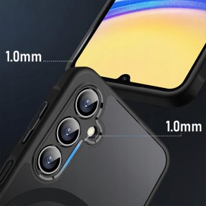 Etui do Samsung A15 do MagSafe MATT CASE WZMACNIANE 360 Szkło 5D PREMIUM 2