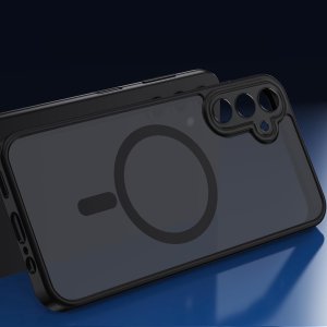 Etui do Samsung A15 do MagSafe MATT CASE WZMACNIANE 360 Szkło 5D PREMIUM 4