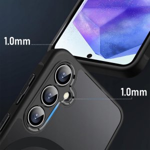 krainaGSM Etui do Samsung A55 5G do MagSafe MATT CASE WZMACNIANE Szkło 5D PREMIUM 2