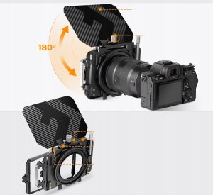Matte Box Osłona Przeciwsłoneczna Obiektywu 67-95mm Do Aparatu Kamery K&f / Sku.2180v1 9