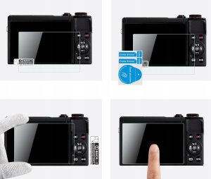 3x Zestaw Osłona Szkło 9h Na Ekran Canon G9x Ii G7x Iii G7x Ii G5x Ii / K&f Concept / Sku.2193 9