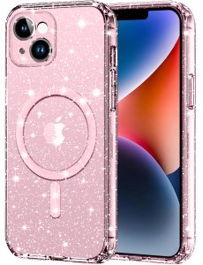 Etui do Apple iPhone 13 | 14 BROKATOWE do MagSafe CLEAR CASE Szkło na ekran 1