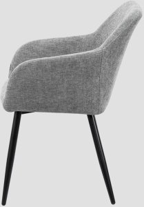 Krzesło tapicerowane SELLA szare HOMLA 3