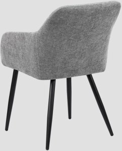 Krzesło tapicerowane SELLA szare HOMLA 4