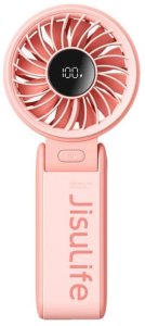 Mini wentylator Jisulife Handheld Fan Life7 3600mAh przenośny wiatraczek USB - różowy 3