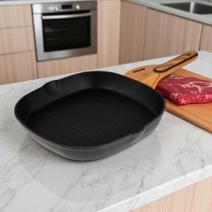 PATELNIA GRILLOWA MULTICLAD 28cm BERGNER BG-56041 CHARCOAL 2