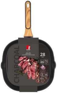 PATELNIA GRILLOWA MULTICLAD 28cm BERGNER BG-56041 CHARCOAL 5