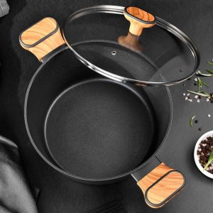 GARNEK MULTICLAD 20cm Z POKRYWĄ BERGNER BG-56036 CHARCOAL 2