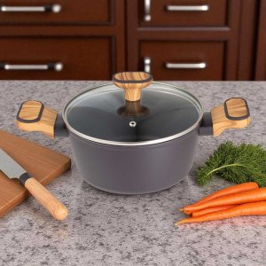 GARNEK MULTICLAD 20cm Z POKRYWĄ BERGNER BG-56036 CHARCOAL 3