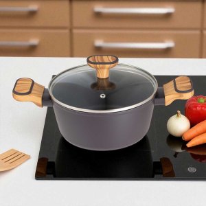 GARNEK MULTICLAD 20cm Z POKRYWĄ BERGNER BG-56036 CHARCOAL 4