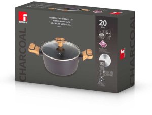 GARNEK MULTICLAD 20cm Z POKRYWĄ BERGNER BG-56036 CHARCOAL 5