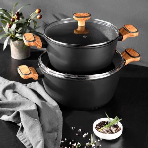 GARNEK MULTICLAD 20cm Z POKRYWĄ BERGNER BG-56036 CHARCOAL 6