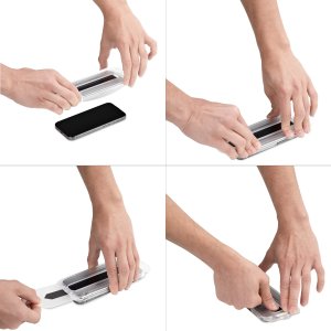 STARTECH.COM 4-Wege 360 Blickschutzfilter fur iPhone 16 Pro Max Portrait/Querformat Touch-f�hig Panzerglas Sichtschutz 5