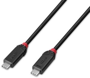Kabel USB Lindy USB-C - USB-C 1 m Czarny (Cablu Lindy 1m Type C Male Black Line) 5