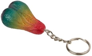 Brelok Tęczowe Jądra - Prezent dla Ludzi z Poczuciem Humoru 3