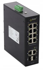 ISFG108 Switch przemysłowy PoE (8xPoE, 7