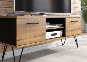 One Furniture Szafka RTV Urban 120cm Loft Harpin ONE FURNITURE - Laminat Dębowy 4