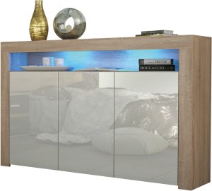 Komoda Aether 155cm RTV ONE FURNITURE - Laminat Dębowy & Biały 3