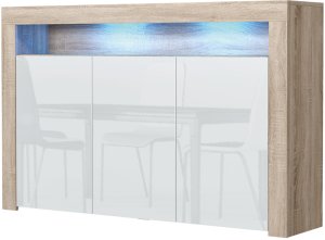 Komoda Aether 155cm RTV ONE FURNITURE - Laminat Dębowy & Biały 7