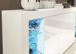 Komoda Eden 164cm RTV ONE FURNITURE - Biały Laminat & Połysk 3