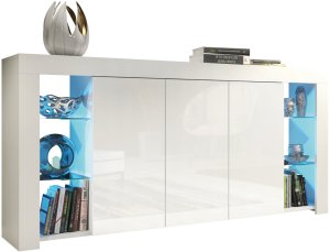 Komoda Eden 164cm RTV ONE FURNITURE - Biały Laminat & Połysk 10