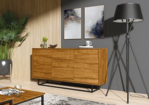 Komoda RTV Vista 140cm Loft ONE FURNITURE - Laminat Dębowy 5