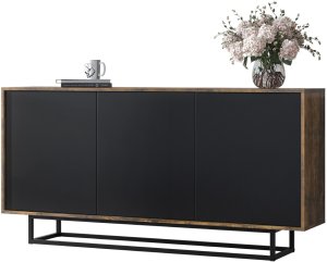 Komoda RTV Halo 160cm Loft ONE FURNITURE Laminat Brąz Rustrykalny 2