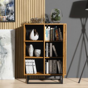 Komoda RTV Elysian 100cm Loft ONE FURNITURE - Laminat Dębowy 6