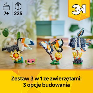 LEGO Creator Dzikie zwierzęta: Tropikalny tukan (31173) 2