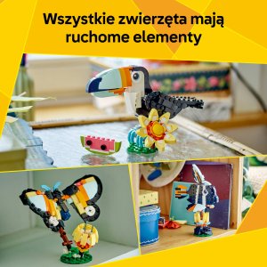 LEGO Creator Dzikie zwierzęta: Tropikalny tukan (31173) 3
