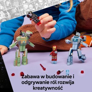 LEGO Marvel Iron Man i War Machine kontra drony Hammera (76320) 4