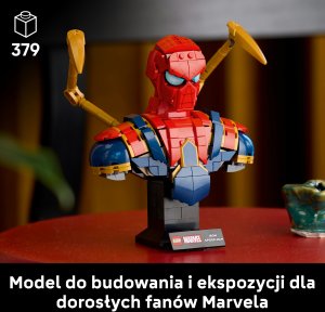 LEGO Marvel Popiersie Iron Spider-Mana (76326) 2