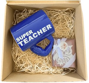 Zestaw dla Nauczyciela - Kubek SUPER TEACHER + Zakładka Sowa do Książki 2
