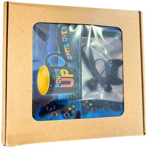 Zestaw dla Gracza - Kubek POWER UP + Opaska na Oczy + Skarpetki GAME OVER + Brelok 3