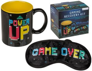Zestaw dla Gracza - Kubek POWER UP + Opaska na Oczy + Skarpetki GAME OVER + Brelok 4