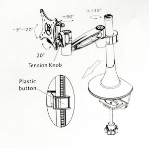 Techly Uchwyt biurkowy na monitor 10" - 24" (193-uniw) 12