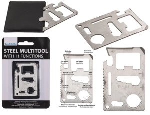 Zestaw dla Survivalowca - Wielofunkcyjne Narzędzie 17w1 + Długopis Majsterkowicza + Karta Przetrwania 9