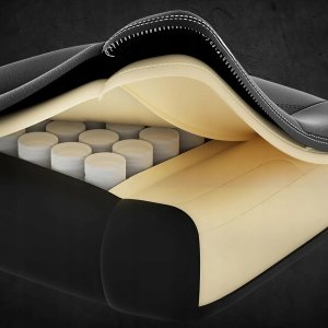 FOTEL GAMINGOWY PIKOWANY PREMIUM BIUROWY OBROTOWY KRZESŁO PODNÓŻEK + MASAŻ 7