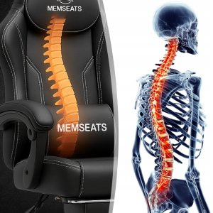 FOTEL GAMINGOWY PIKOWANY PREMIUM BIUROWY OBROTOWY KRZESŁO PODNÓŻEK + MASAŻ 8