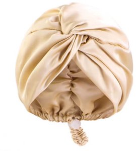 Satynowy czepek na włosy z regulacją Yeye Made in Nature Ciemno szary 12