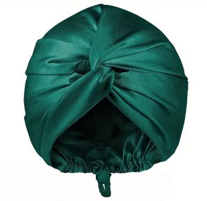 Satynowy czepek na włosy z regulacją Yeye Made in Nature Ciemno szary 15