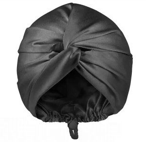 Satynowy czepek na włosy z regulacją Yeye Made in Nature Ciemno szary 9
