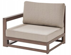 Sofa ogrodowa TIMOR Drewno akacjowe (certyfikat FSC®) Ciemne drewno Uniwersalny 2-osobowa 4