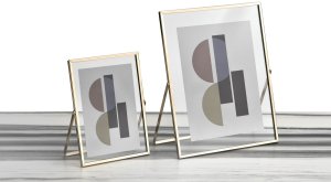 Ramka na zdjęcia 13x18 cm złota średnia 7