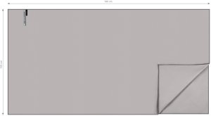 Ręcznik szybkoschnący z mikrofibry Szary 180x100cm 2