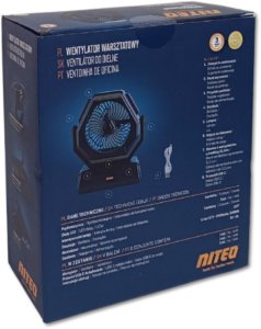 Wiatrak - Wentylator warsztatowy akumulatorowy - Niebieski 9