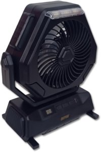 Wiatrak - Wentylator warsztatowy akumulatorowy - Czarny 2